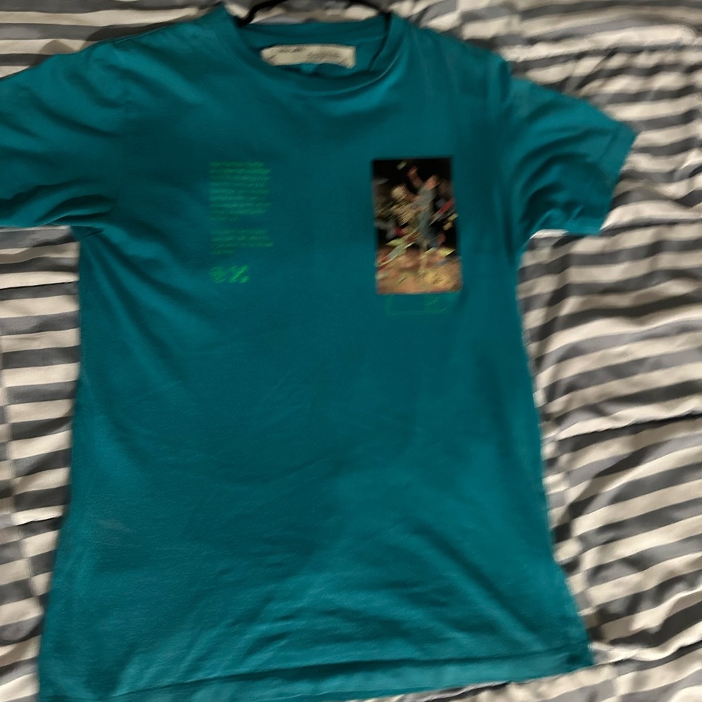 Off-White Blue Short Sleeve Tee